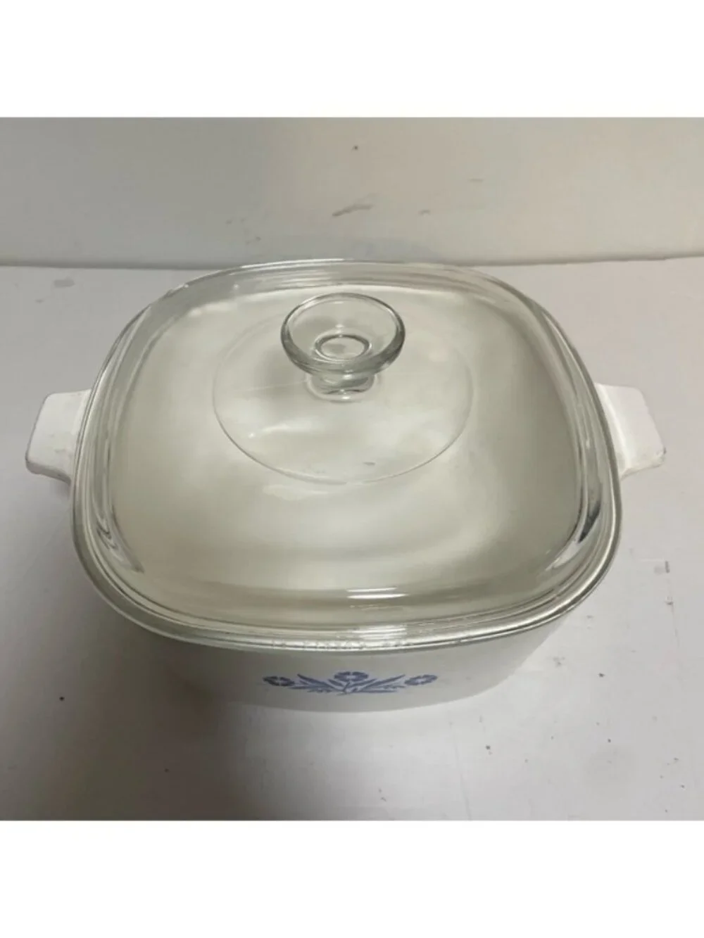 Vintage Corning Ware Blue Cornflower 60 oz Casserole Dish with Glass Lid